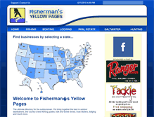 Tablet Screenshot of fishermansyellowpages.com